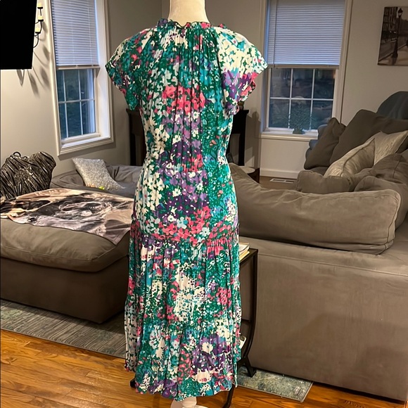 Rails Green/Pink Spring Floral Dress - Picture 5 of 8